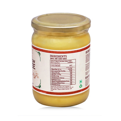 Organic Gir Cow A2 Ghee 500 ml